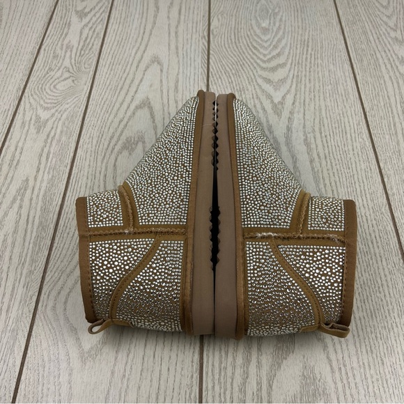 I.N.C. International Concepts Ariee Mini Cold Weather Booties 10M Tan Bling $60 - Picture 3 of 8